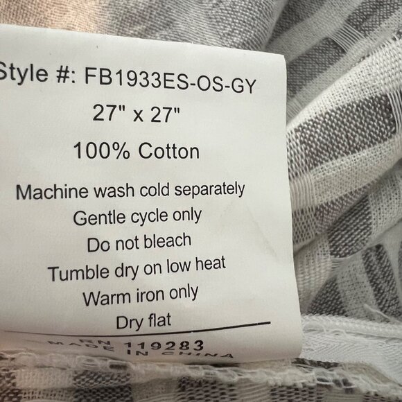 Hiend Accents Euro Pillow Sham 27" x 27" 100% Cotton - Picture 4 of 5